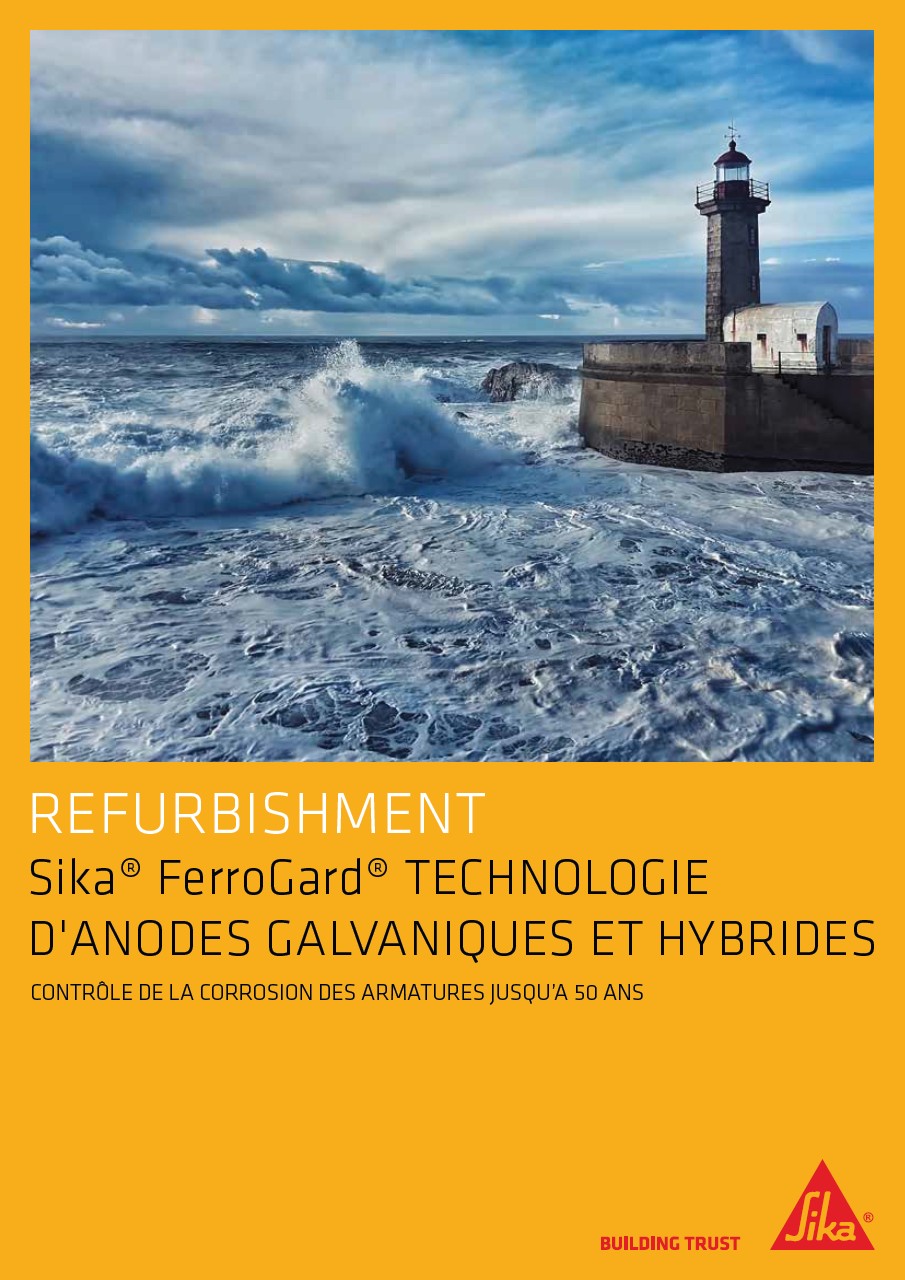 Sika® FerroGard® Technologie d'Anodes Galvaniques et Hybrides