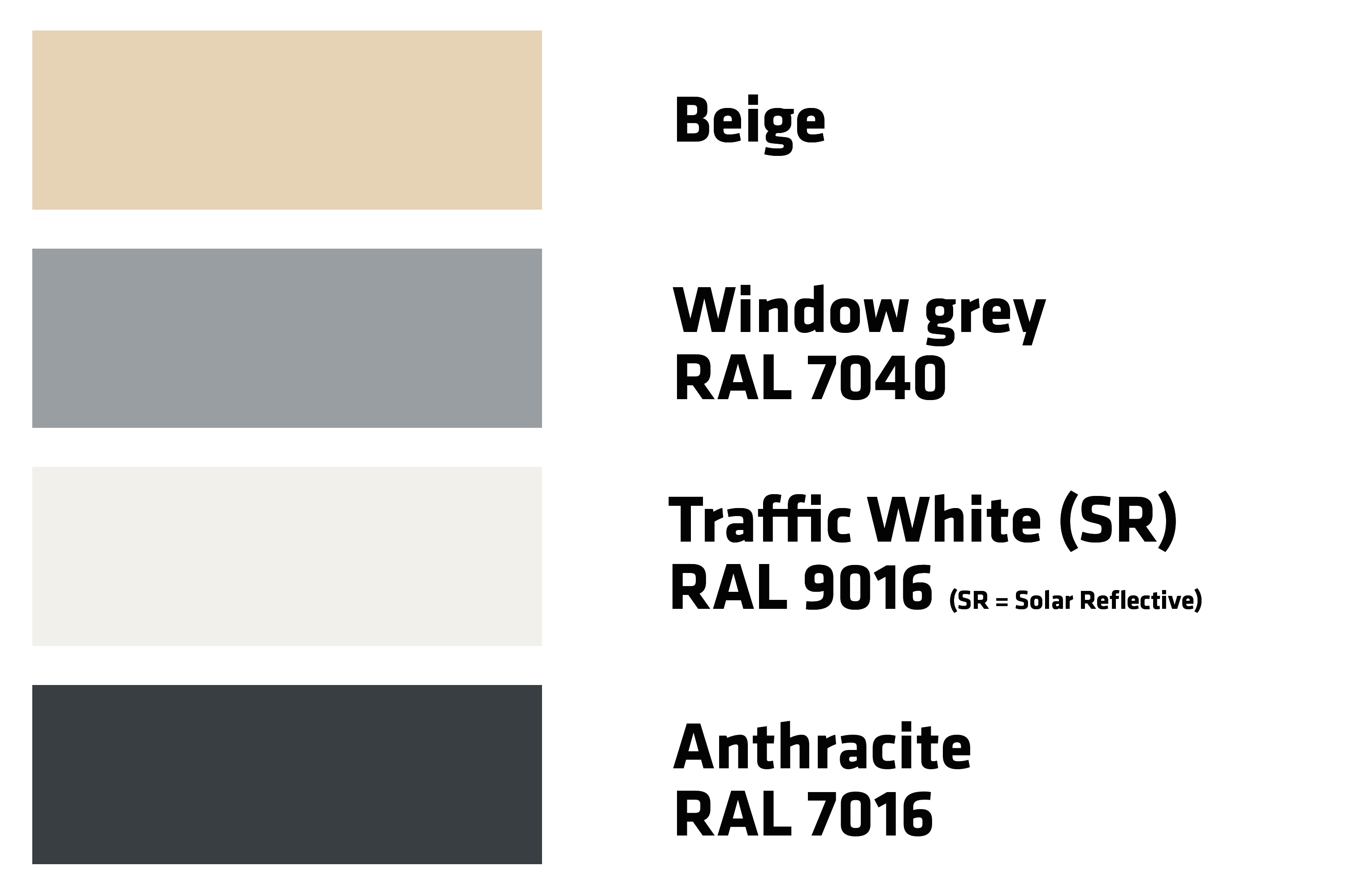 Kleuren Sarnafil TS 77
